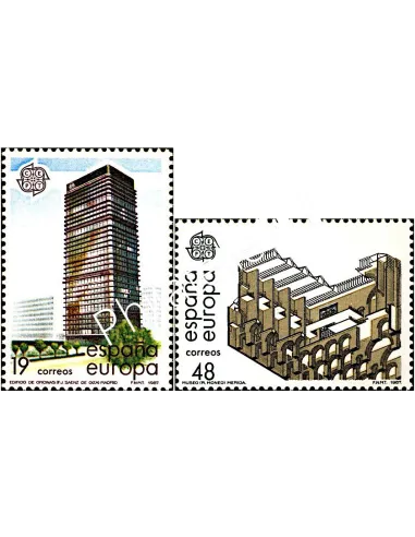 Timbres d'Espagne n° 2517-2518, EUROPA 1987, collection timbre Europe