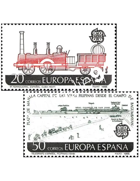 Danemark, n° 2563 à 2564, EUROPA 1988, collection timbre Europe