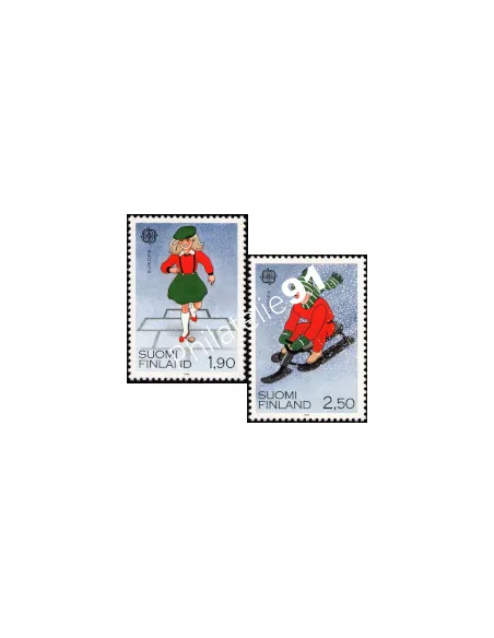 Finlande, n° 1042 à 1043, EUROPA 1989, collection timbre Europe