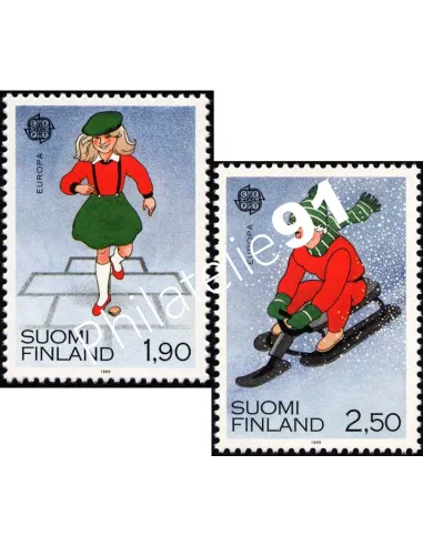 Finlande, n° 1042 à 1043, EUROPA 1989, collection timbre Europe