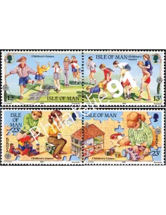 Timbres d'ILE DE MAN n° 404 à 407, Europa 1989, timbres d'Europe