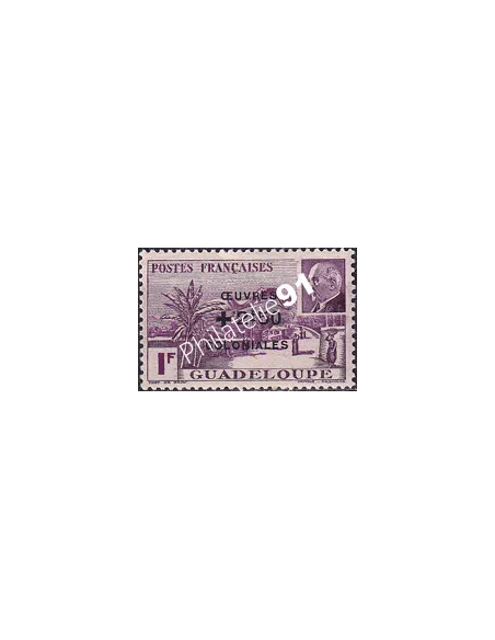 Guadeloupe n° 174 charnière, Collection timbres Colonies fraçaises
