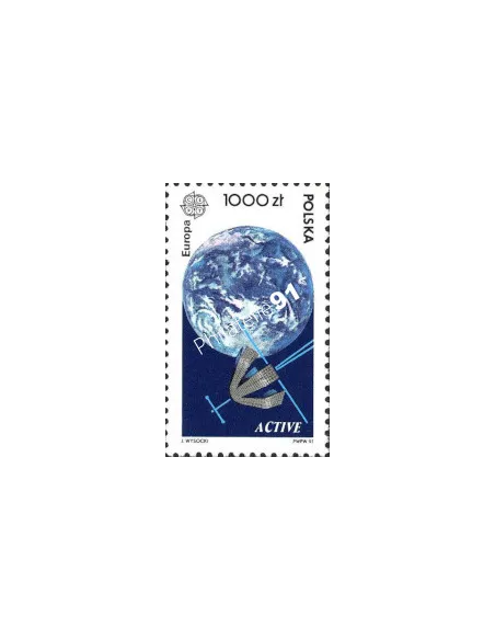 Timbre de Pologne n° 3126, EUROPA 1991, collection timbre Europe