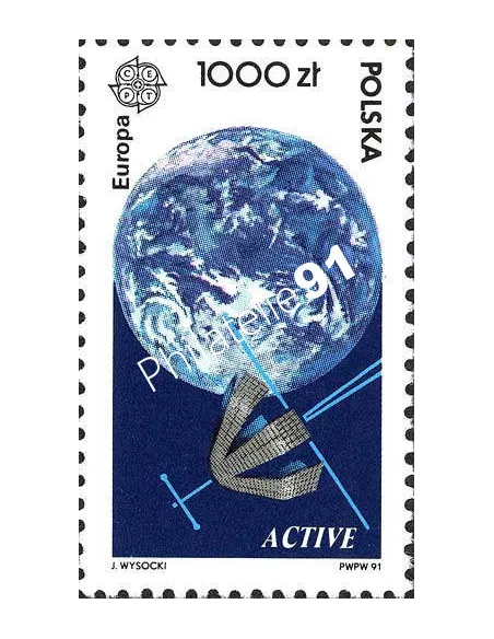 Timbre de Pologne n° 3126, EUROPA 1991, collection timbre Europe