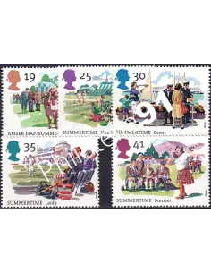 Grande-Bretagne, n° 1774 à 1778 collection timbre Europe