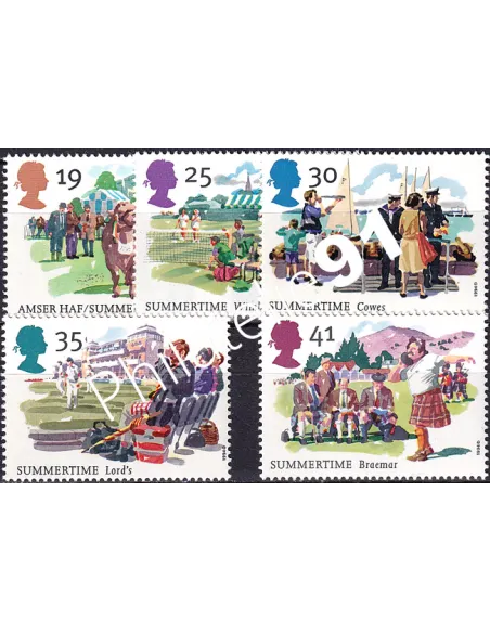 Grande-Bretagne, n° 1774 à 1778 collection timbre Europe