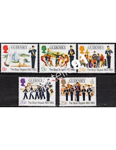 Timbres de Guernesey n° 262 à 266, Boys'Brigade, timbres d'Europe