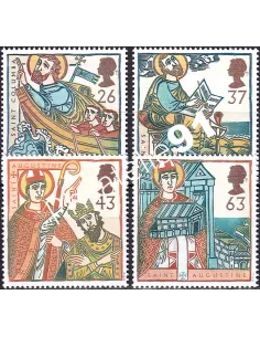 Grande-Bretagne, n° 1942 à 1945 collection timbre Europe