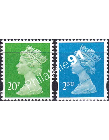 Grande-Bretagne, n° 1955 à 1956, collection timbre Europe