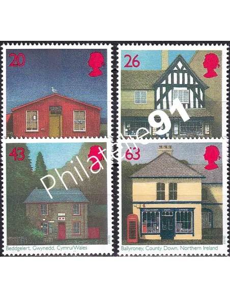 Grande-Bretagne, n° 1988 à 1991 collection timbre Europe