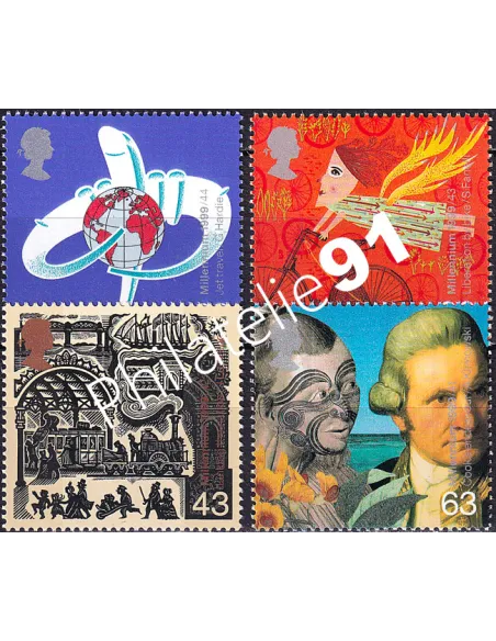 Grande-Bretagne, n° 2070 à 2073 collection timbre Europe