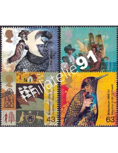 Grande-Bretagne, n° 2087 à 2090 collection timbre Europe