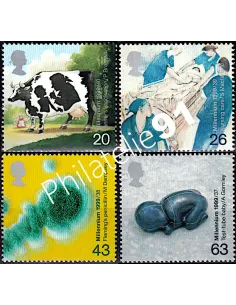 Grande-Bretagne, n° 2079 à 2082 collection timbre Europe