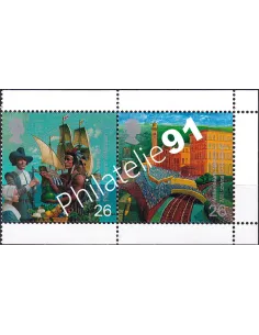 Grande-Bretagne, n° 2088 et 2097a, en paire, collection timbre Europe