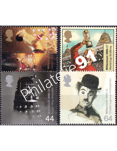 Grande-Bretagne, n° 2100 à 2103 collection timbre Europe