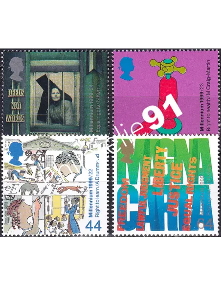 Grande-Bretagne, n° 2116 à 2119 collection timbre Europe