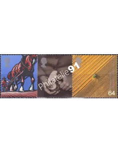 Grande-Bretagne, n° 2126 à 2128 collection timbre Europe