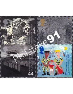 Grande-Bretagne, n° 2129 à 2132 collection timbre Europe