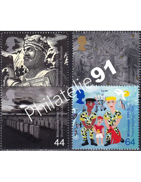 Grande-Bretagne, n° 2129 à 2132 collection timbre Europe