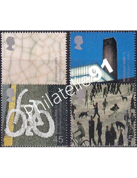 Grande-Bretagne, n° 2166 à 2169 collection timbre Europe