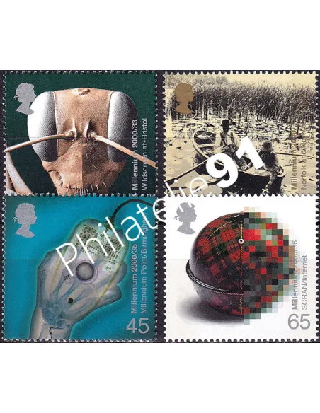 Grande-Bretagne, n° 2199 à 2202 collection timbre Europe