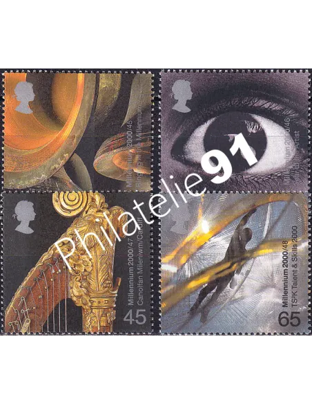 Grande-Bretagne, n° 2213 à 2216 collection timbre Europe