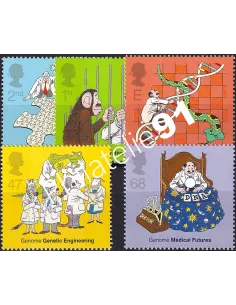 Grande-Bretagne, n° 2409 à 2413 collection timbre Europe