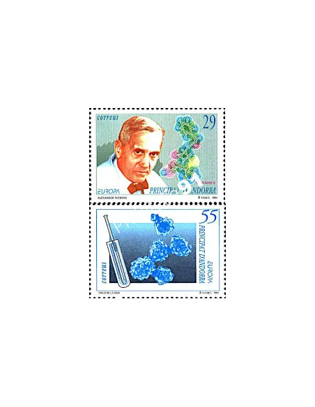 Timbres d'Andorre Espagnol n° 227 à 228, EUROPA 1994, collection Europe