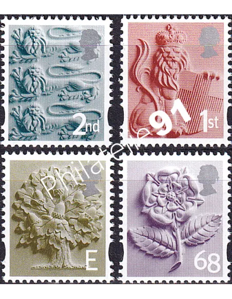Grande-Bretagne, n° 2486 à 2489, collection timbre Europe