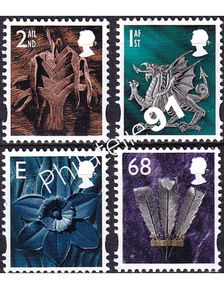 Grande-Bretagne, n° 2498 à 2501, collection timbre Europe