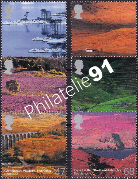 Grande-Bretagne, n° 2533 à 2538 collection timbre Europe