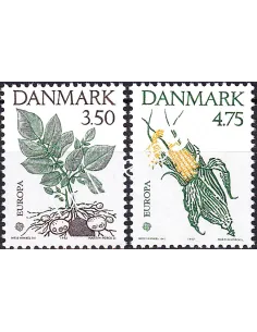 Danemark, n° 1028 à 1029, Europa 1992, collection timbres Europe