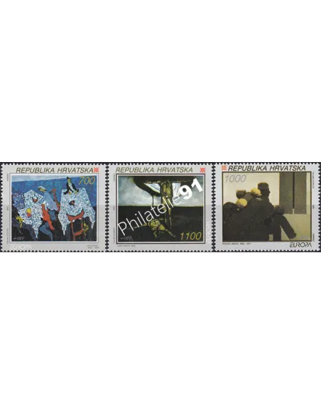 Croatie, n° 197 à 199, Europa 1993, collection timbres Europe