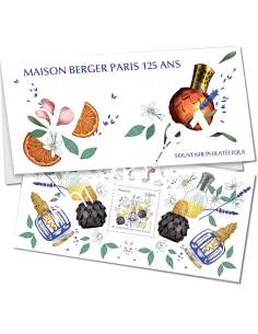 Bloc souvenir Maison Berger,collection timbres de France