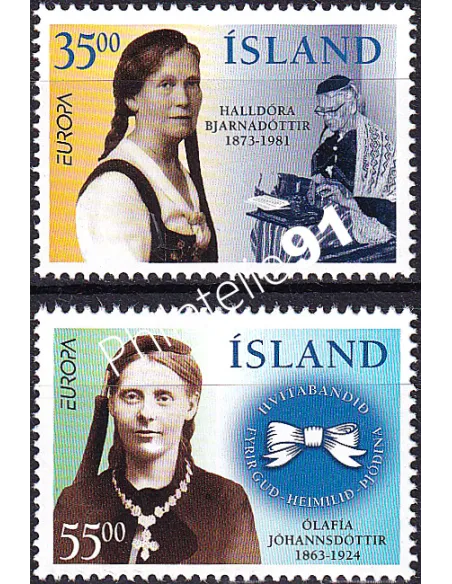 Islande, n° 797 à 798, Europa 1996, collection timbres Europe