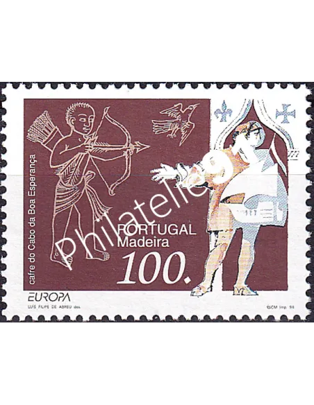 Madère, n° 177, Europa 1994, collection timbres Europe