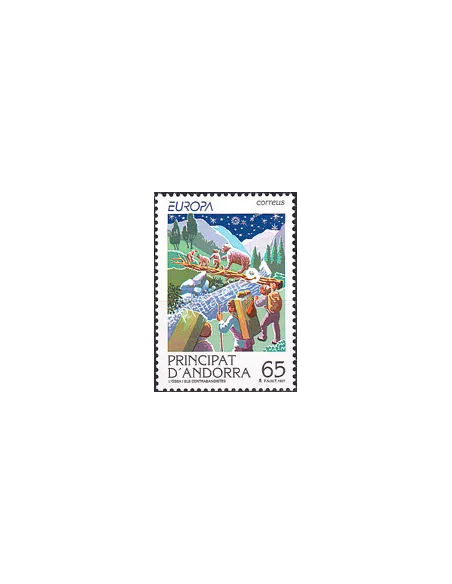 Andorre Espagnol, n° 243, Europa 1997, timbres Europe