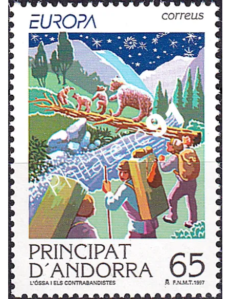 Andorre Espagnol, n° 243, Europa 1997, timbres Europe