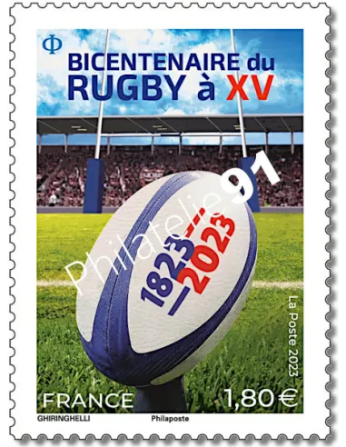 Timbre n° 5707, Bicentenaire du rugby à 15, timbres de France