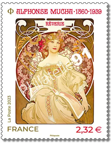 Timbre n° 5708, Alphonse Mucha, timbres de France