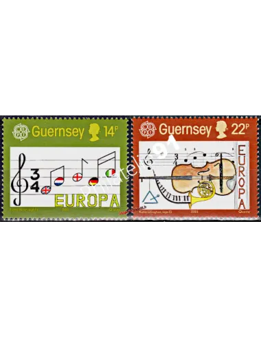 GUERNESEY - n°  322 à 323 - EUROPA 1985 - Musique