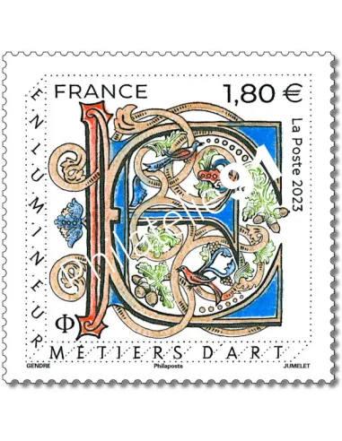 Timbre n° 5711, Les métiers d'Art, Enlumineur, timbres de France
