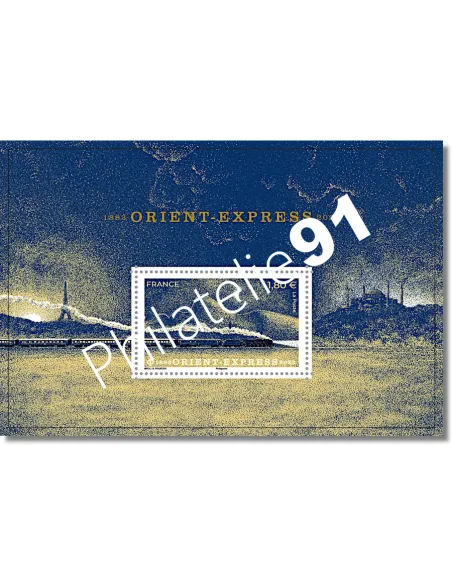 Feuille 5712, 140 ans de l'Orient-Express, timbres de France