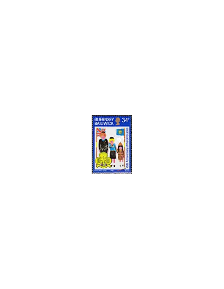 Timbre de GUERNESEY n° 324, scout, timbre d'Europe