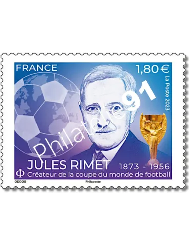 Timbre n° 5719, Jules Rimet, timbres de France