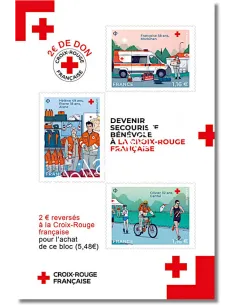 Feuille 5720, Feuille Croix-Rouge Française 2023, timbres de France