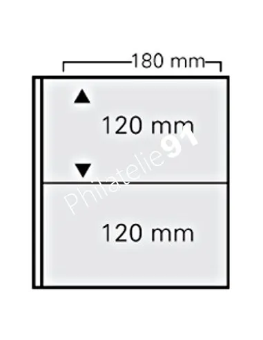 Paquet de 10 feuilles pour billets, pour album Artline