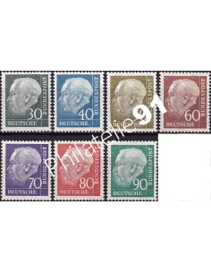 RFA, n° 125A à 128B, Collection timbres Allemagne