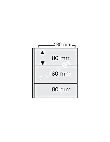 Paquet de 10 feuilles pour billets, pour album Artline