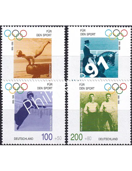 RFA, n° 1693 à 1696, Collection timbres Allemagne